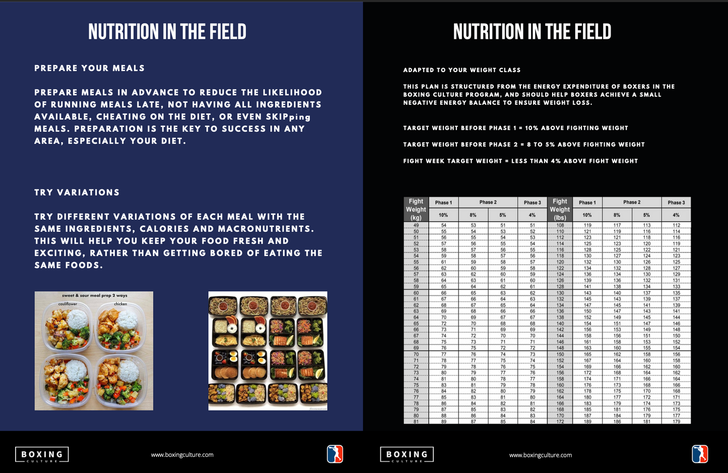 Nutrition Guide for Boxers (PDF)